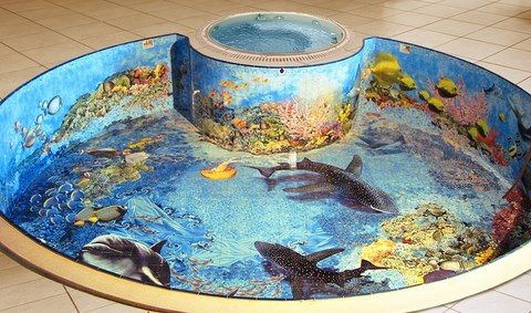 decor marin piscine interieure